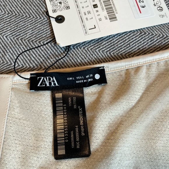 NWT Zara Sequin Bustier Top Size Large - Picture 5 of 10